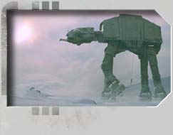 [An AT-AT approaches Echo Base]